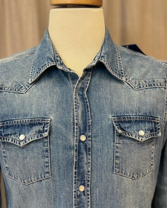 Camicia In Denim Slim Fit - L