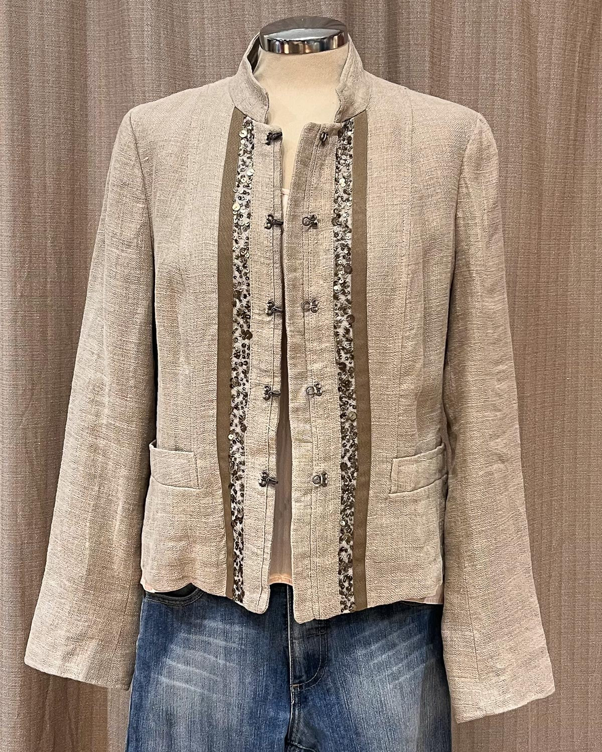 Blazer In Lino Marella - L