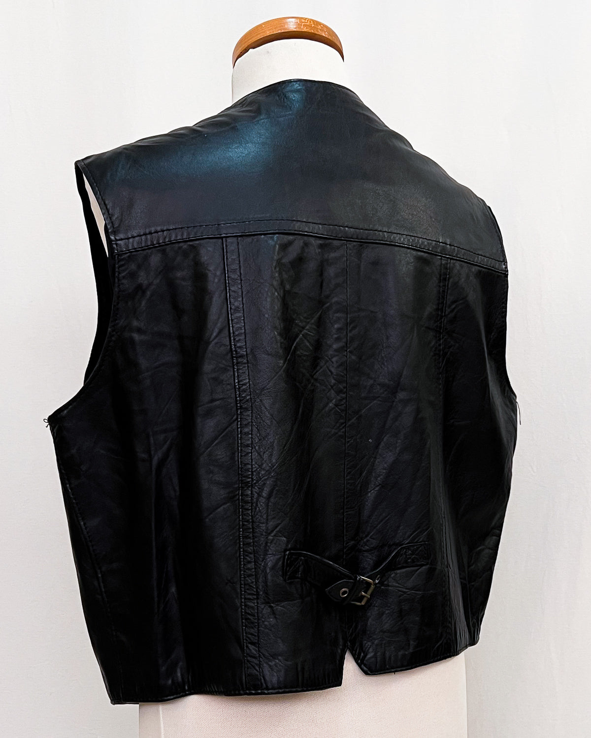 Gilet Vintage In Vera Pelle - 2XL