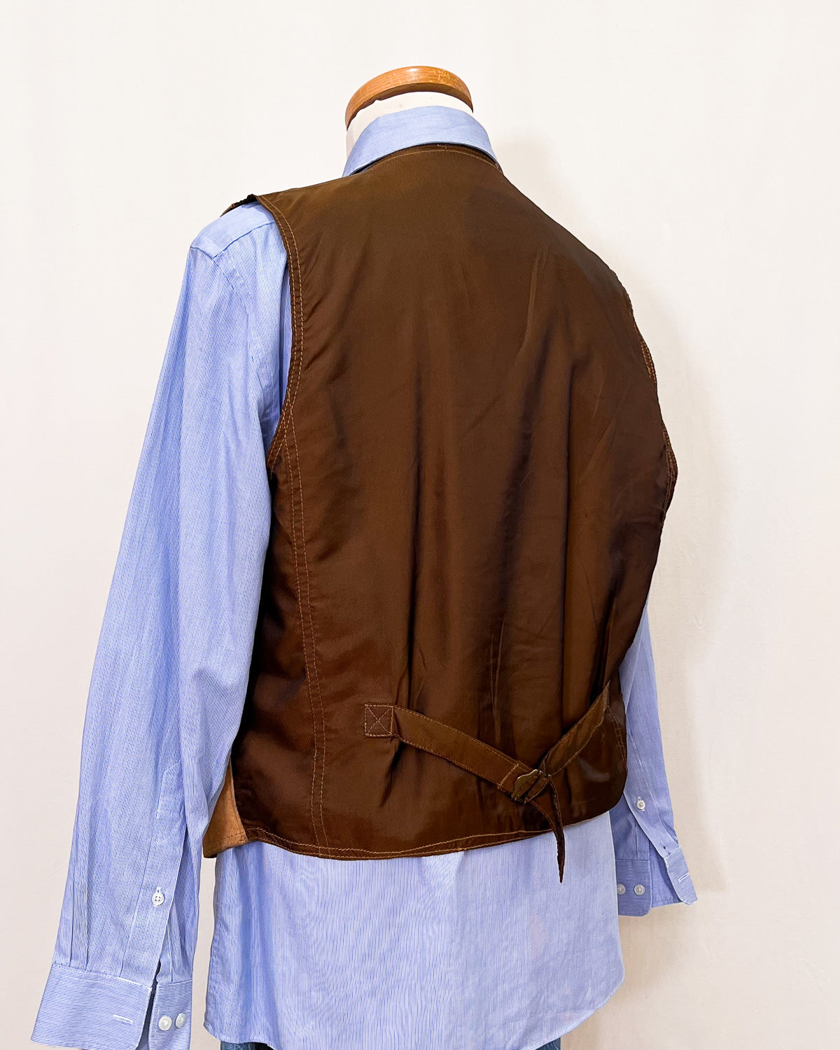 Gilet Vintage In Vera Pelle - M