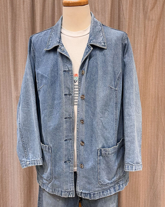 Giacca Di Jeans Vintage Con Tasche - L/XL