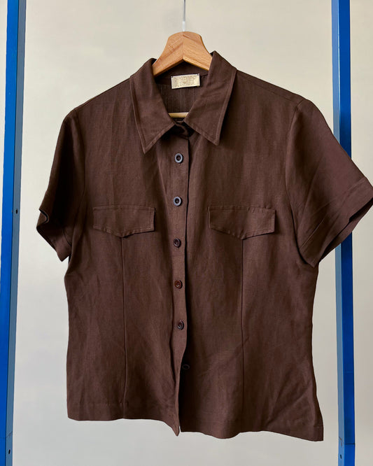 Camicia In Misto Lino Vintage - M