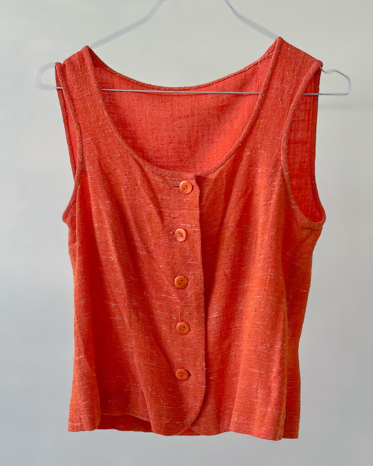 Gilet Vintage Misto Lino - S