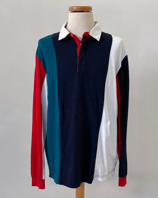 Polo A Righe Oversize - L