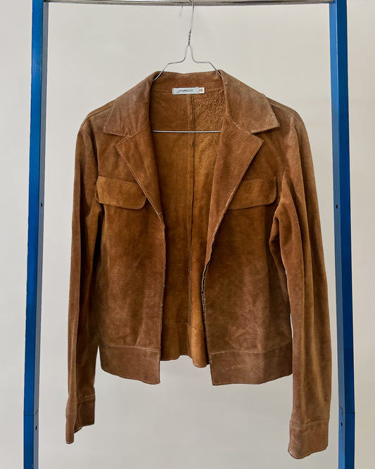 Blazer In Pelle Vintage - S