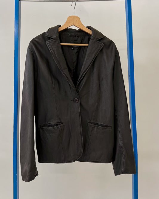 Calvin Klein - Blazer In Pelle Vintage - XL