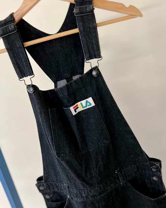 Fila - Salopette Vintage In Raw Denim - L