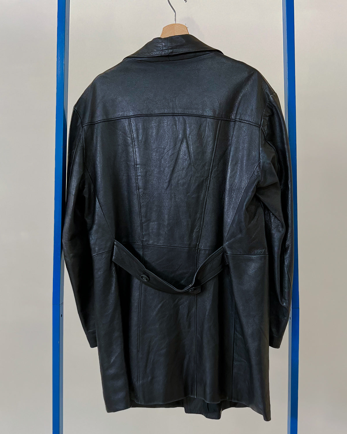 Trench Lungo In Vera Pelle Vintage - M/L