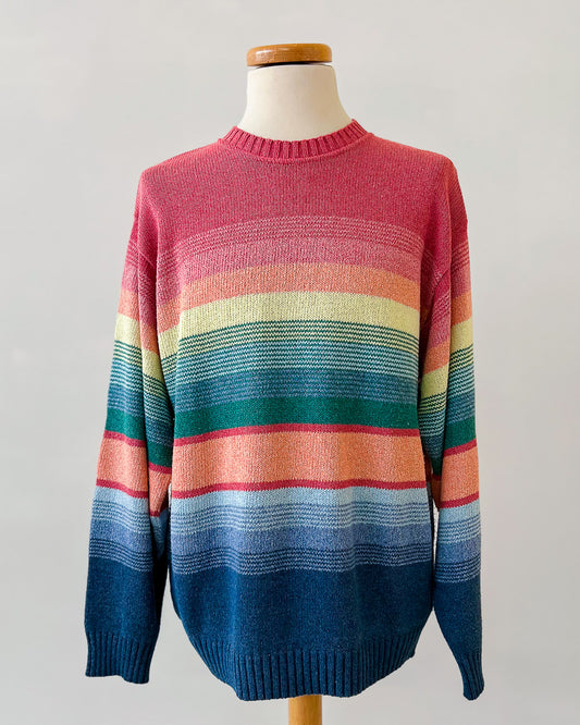 Maglione A Righe Vintage Oversize - XL