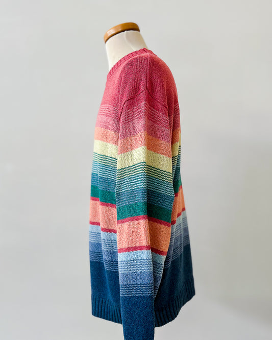 Maglione A Righe Vintage Oversize - XL