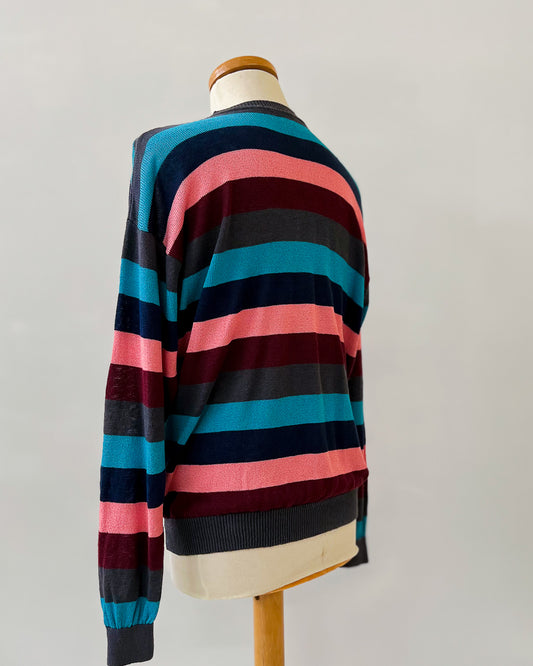Maglione A Righe Vintage - S/M