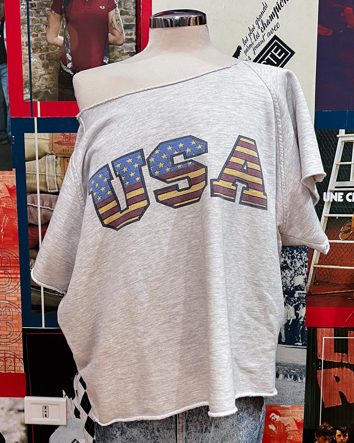 Felpa USA Reworked - L