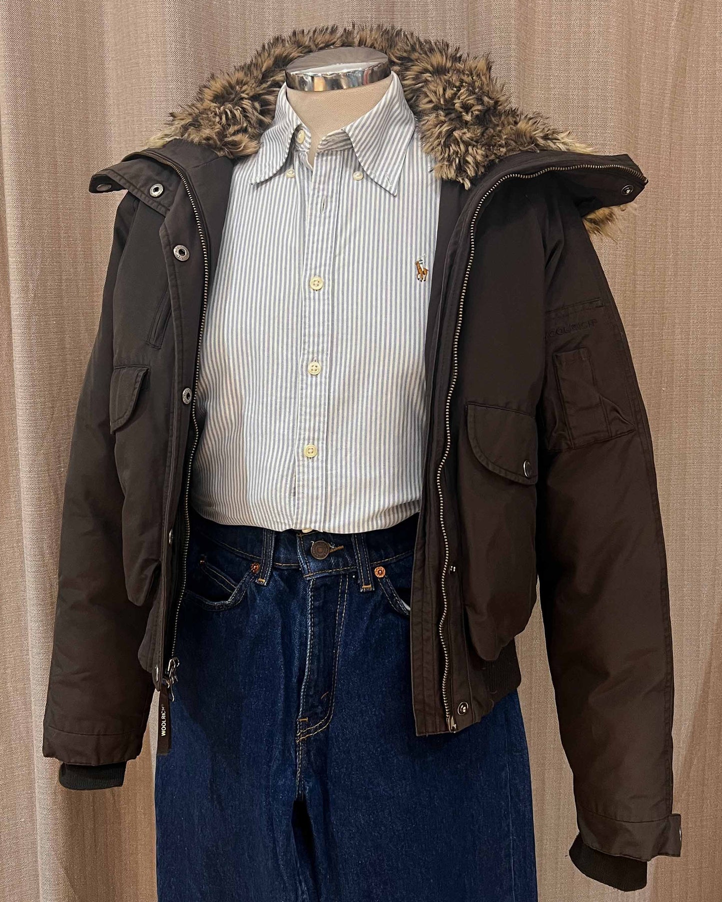 Woolrich - Bomber Con Pelliccia -S