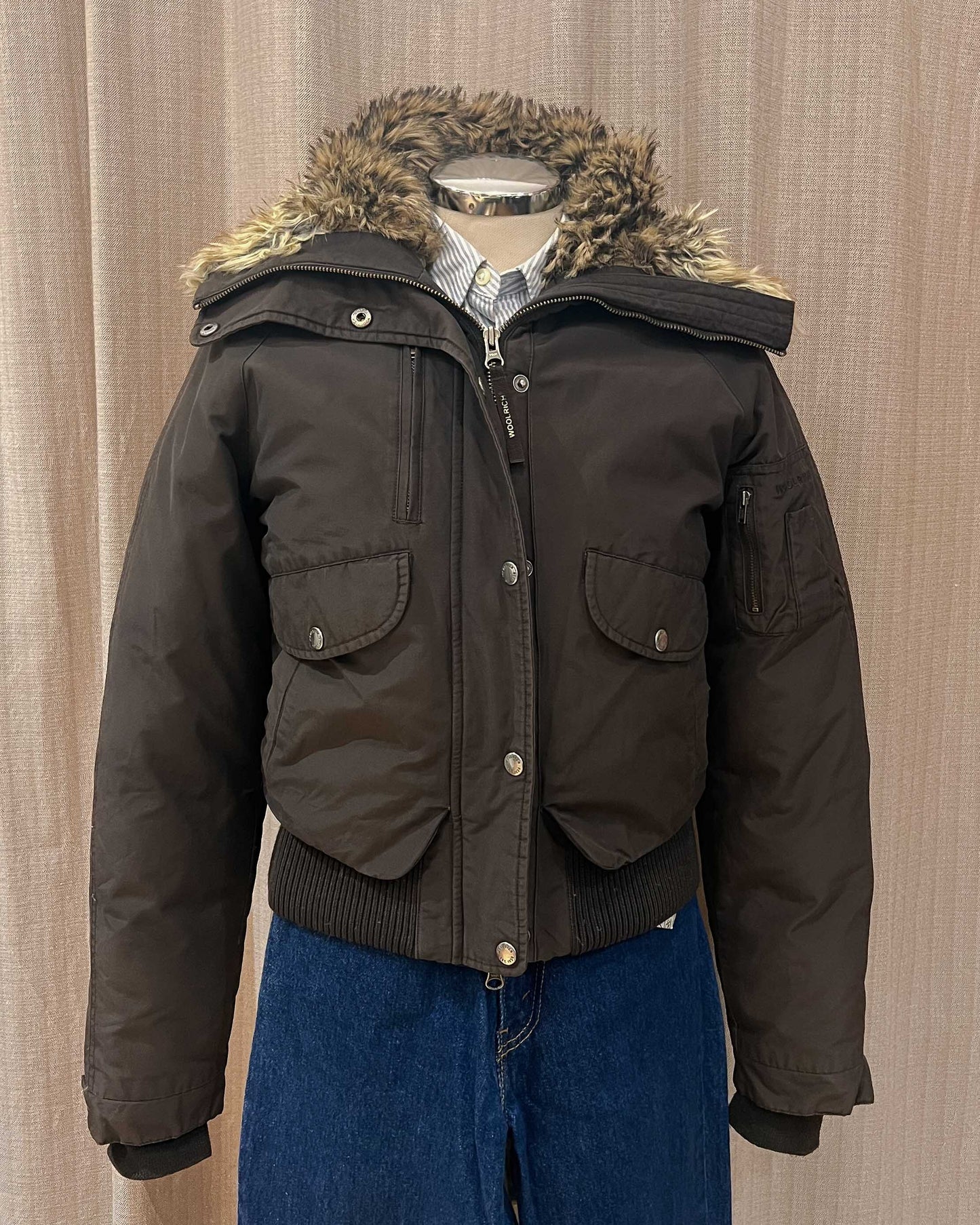 Woolrich - Bomber Con Pelliccia -S