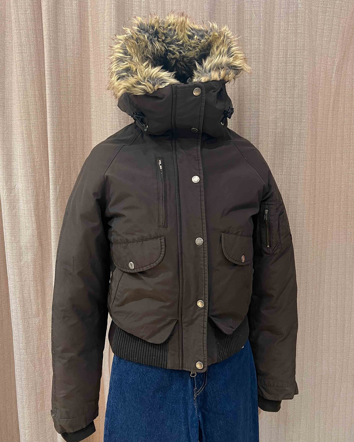 Woolrich - Bomber Con Pelliccia -S