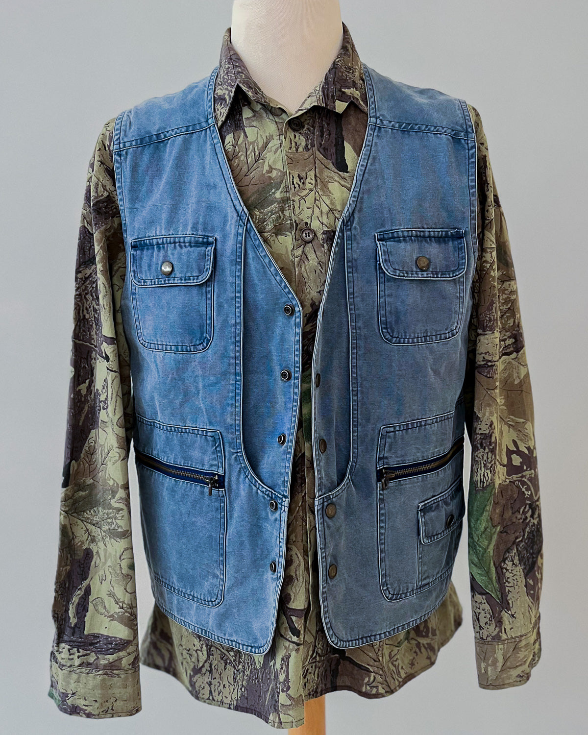 Gilet In Denim Vintage - M