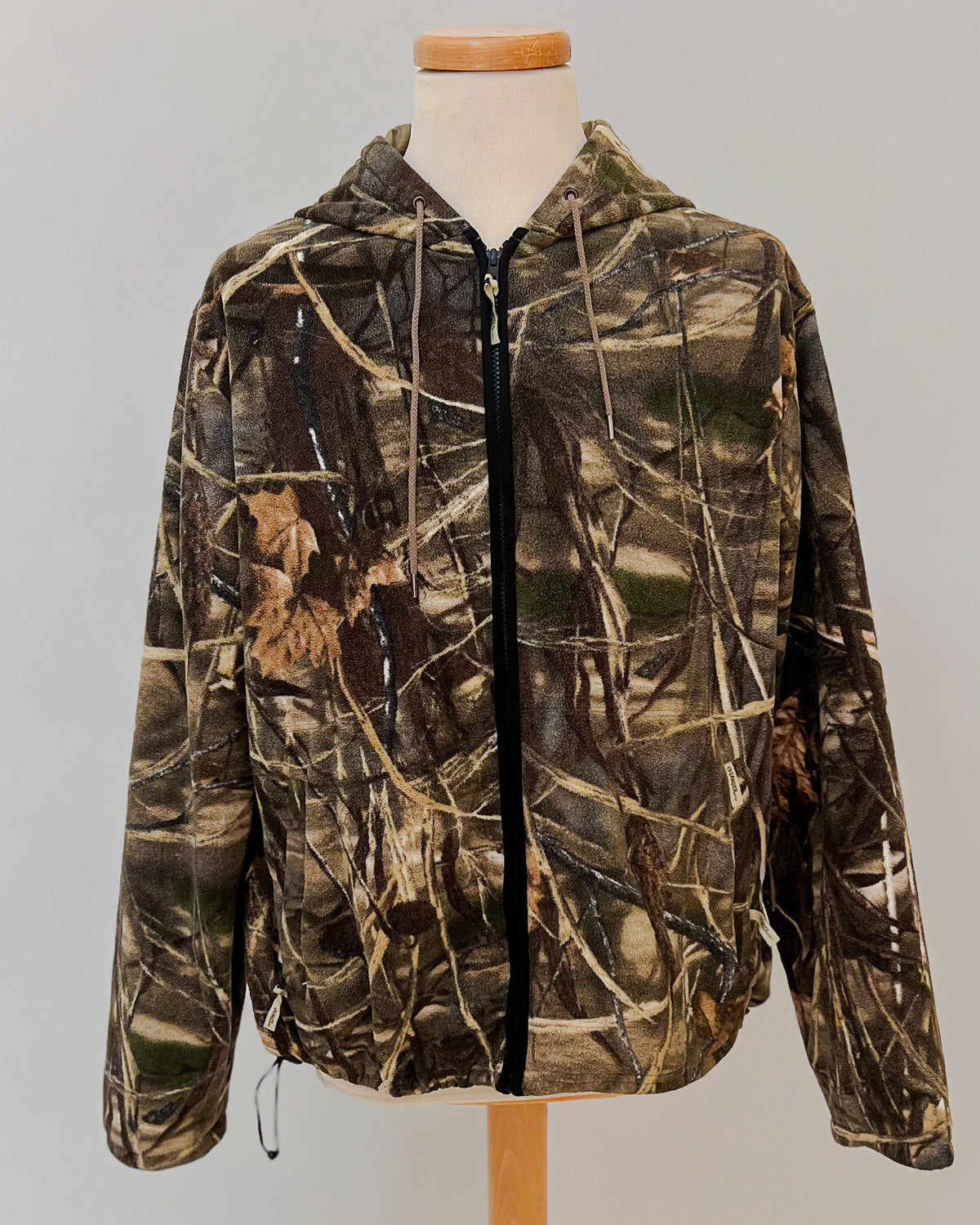 Giacca In Pile Vintage Camo - L