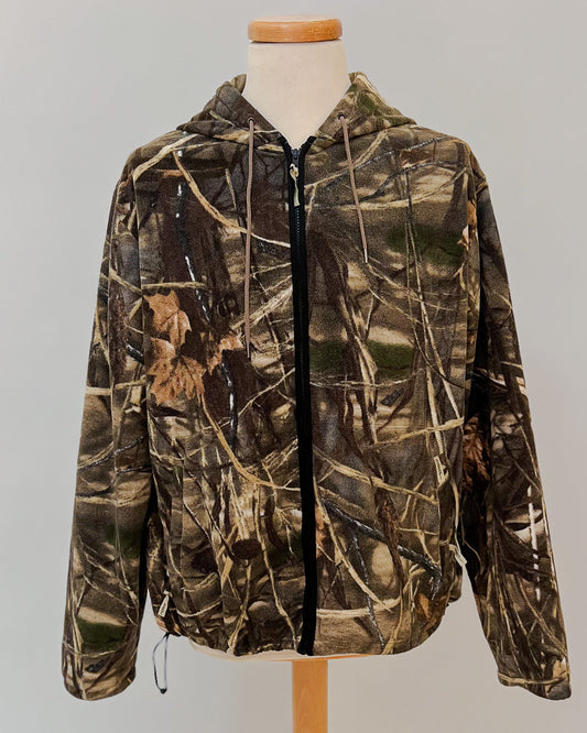 Giacca In Pile Vintage Camo - L