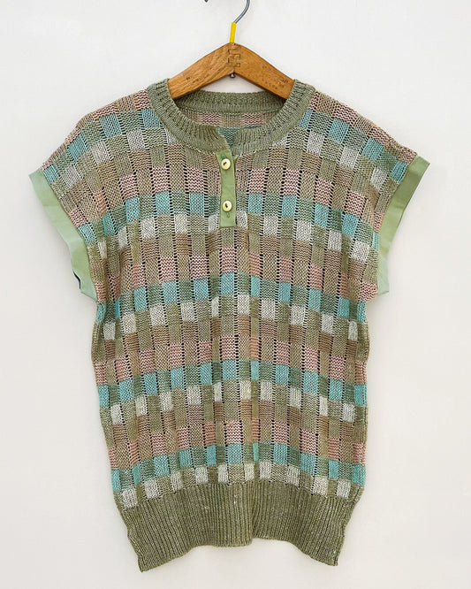 Gilet Vintage Ricamato - M