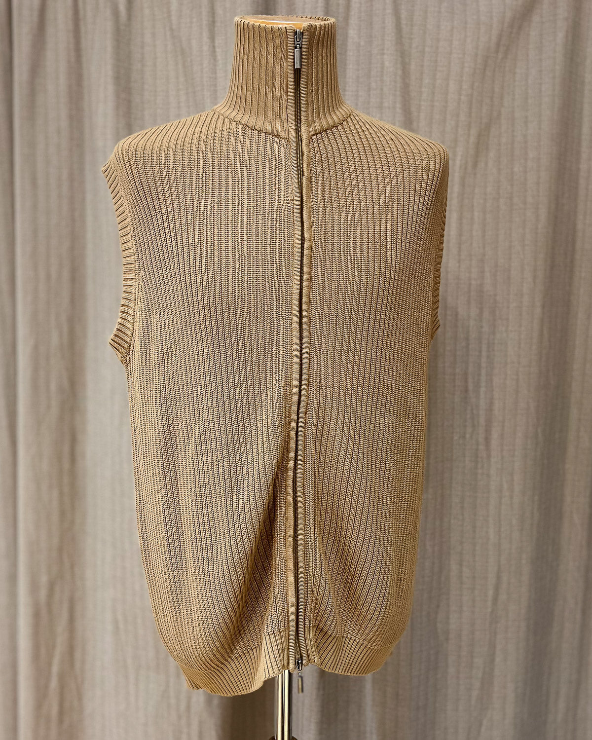 Gilet Vintage Con Zip - XL