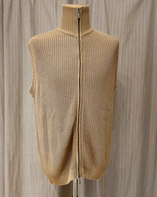 Gilet Vintage Con Zip - XL