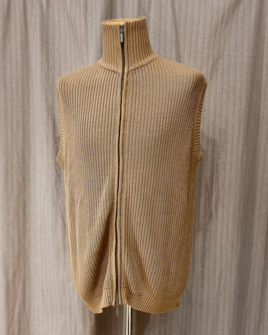 Gilet Vintage Con Zip - XL