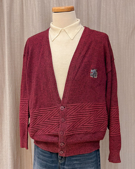 Cardigan Vintage Con Ricamo - L