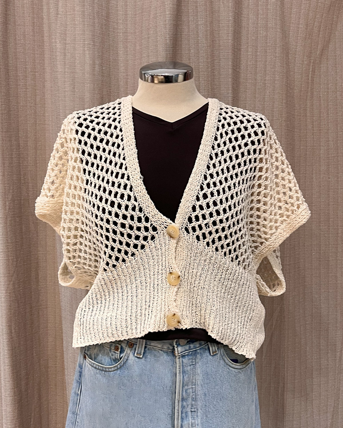 Cardigan Smanicato Vintage - M