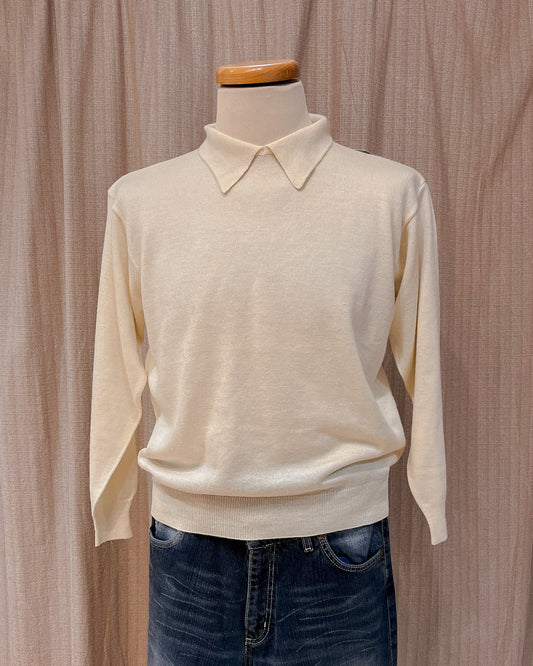 Maglione Vintage Con Colletto - M