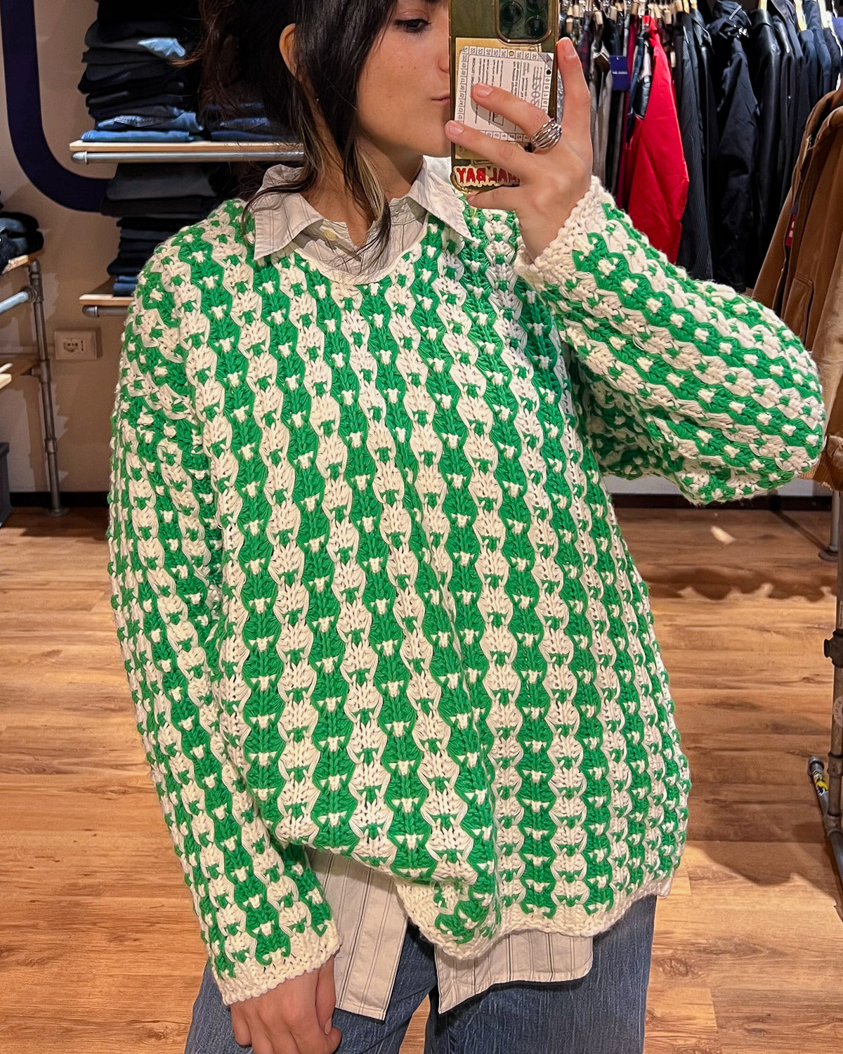 Maglione Lavorato a Maglia Handmade - L