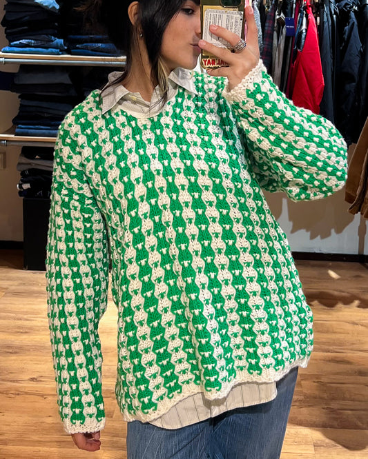 Maglione Lavorato a Maglia Handmade - L