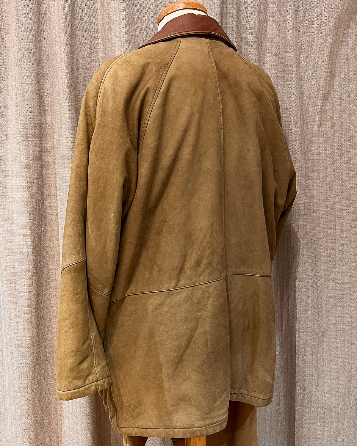 Giaccone In Pelle Con Interno Scozzese - XL