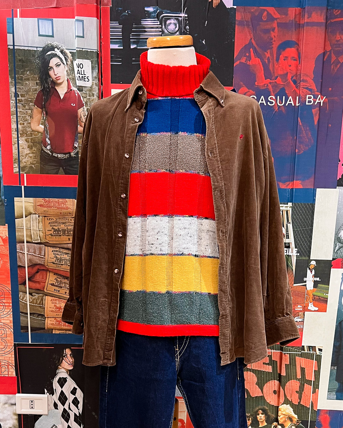 Maglione 90s A Righe - M