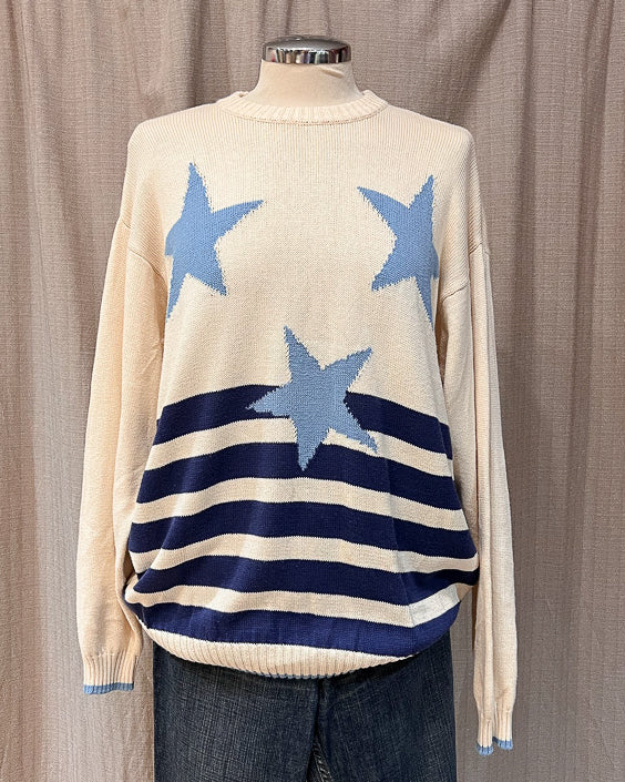 Stefanel - Maglione Con Stelle - M