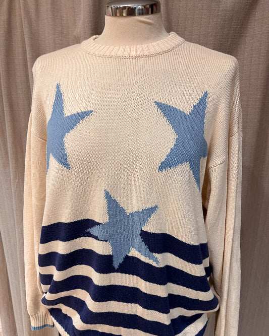 Stefanel - Maglione Con Stelle - M