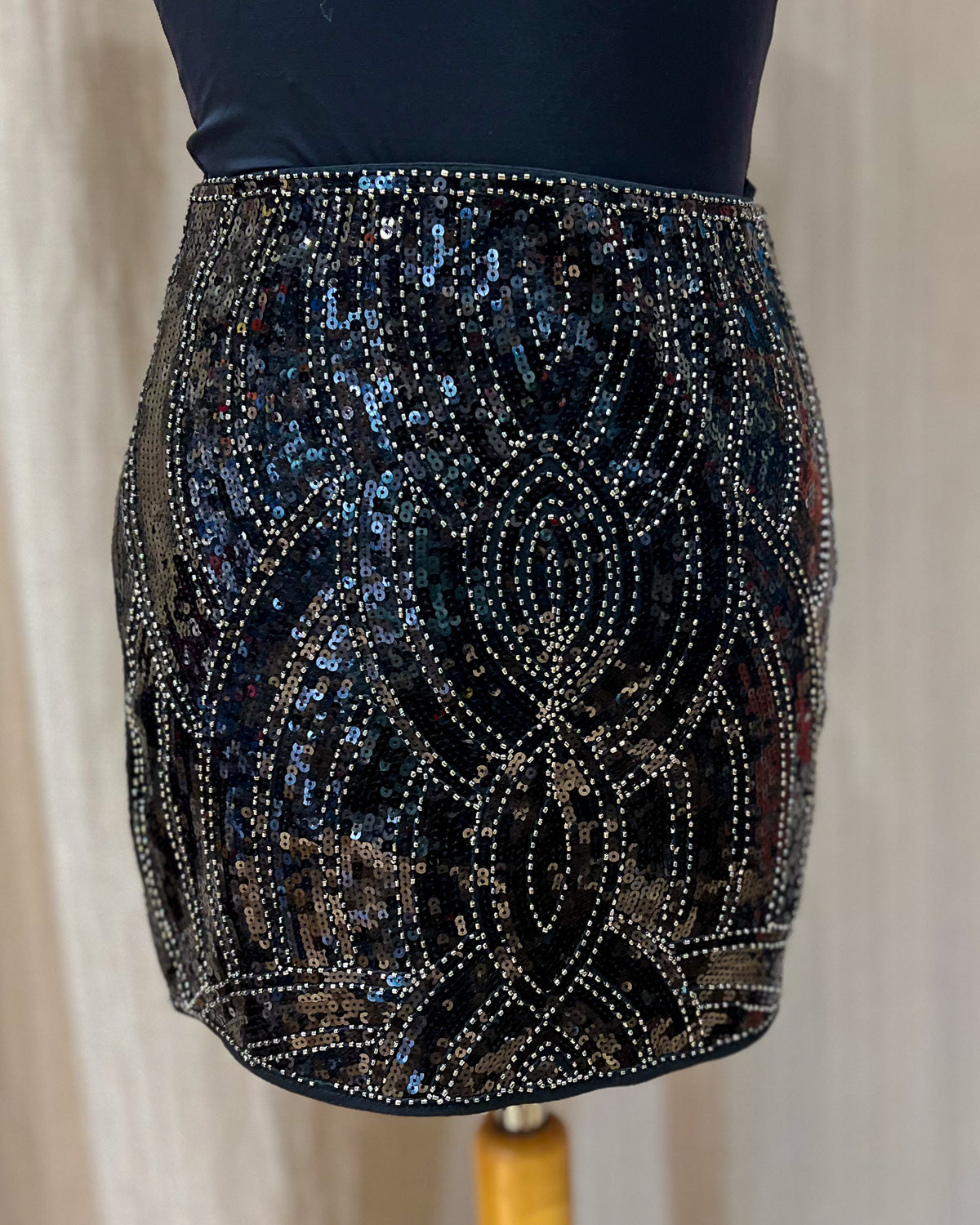 Gonna Vintage Con Paillettes  S