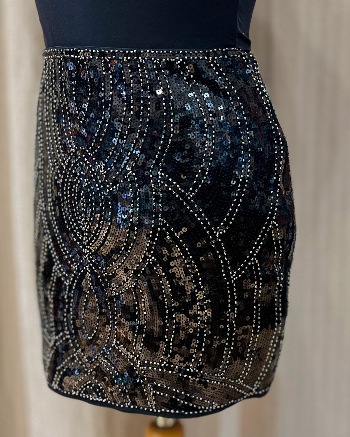 Gonna Vintage Con Paillettes  S