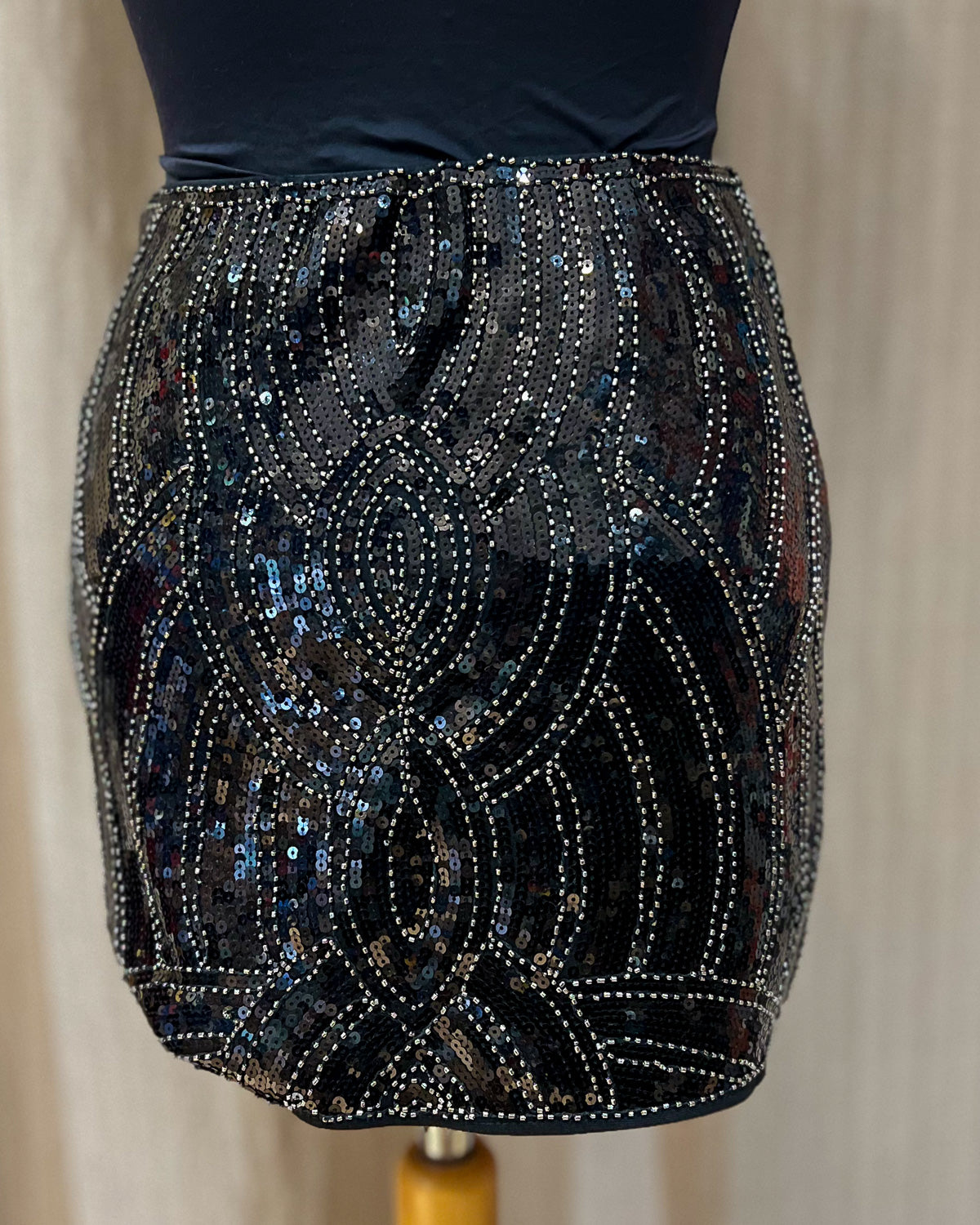 Gonna Vintage Con Paillettes  S