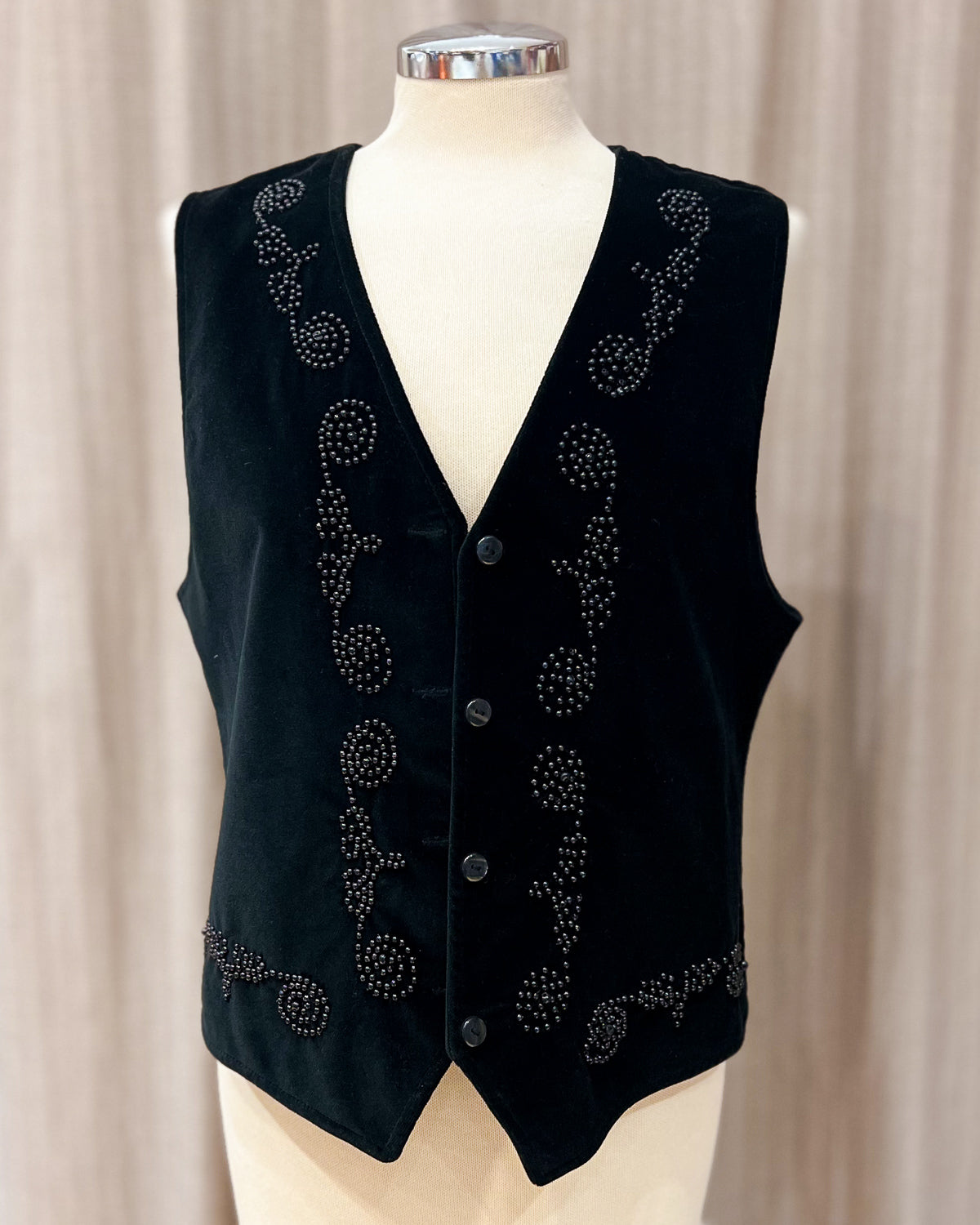 Gilet In Velluto Con Applicazioni  M