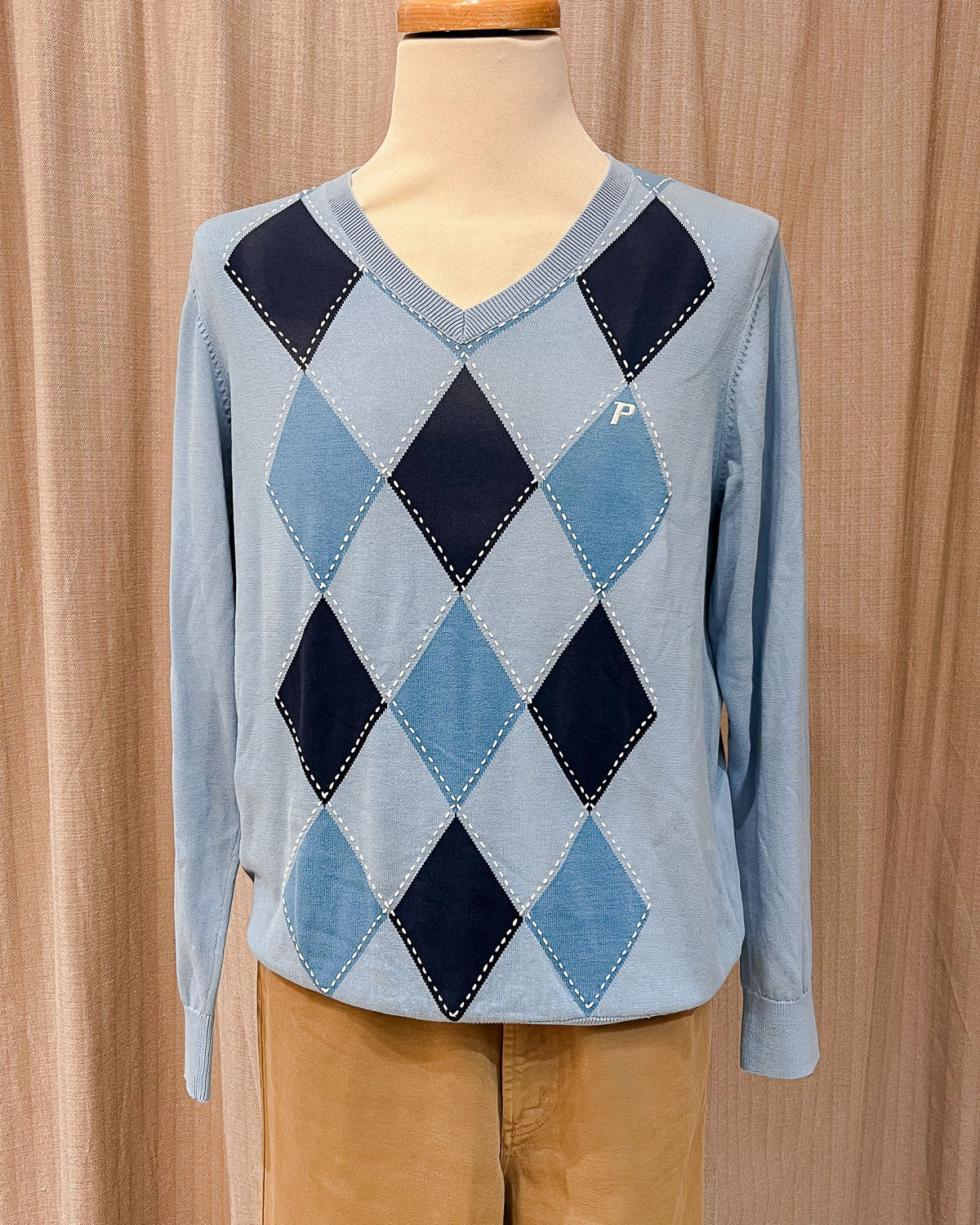 Maglione Vintage A Rombi - XL