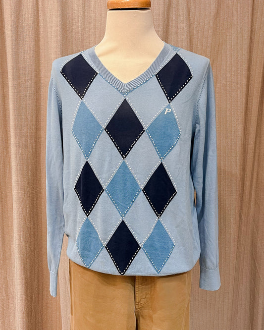 Maglione Vintage A Rombi - XL