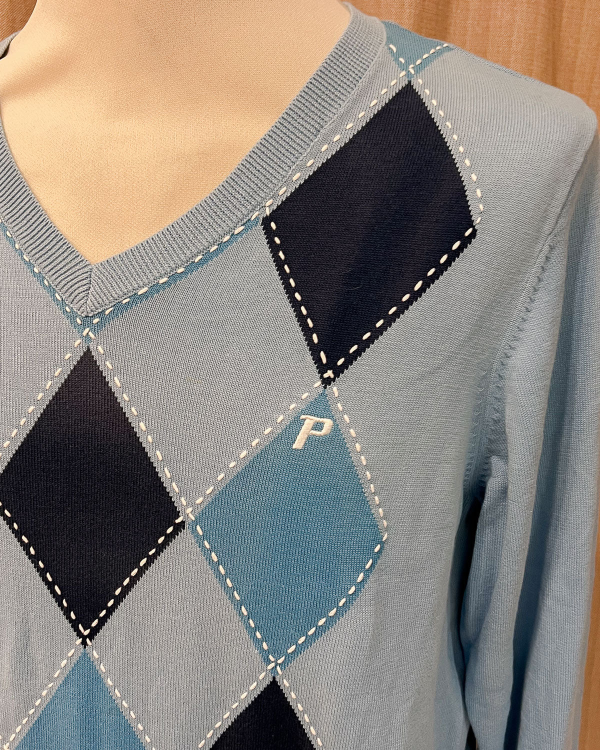 Maglione Vintage A Rombi - XL