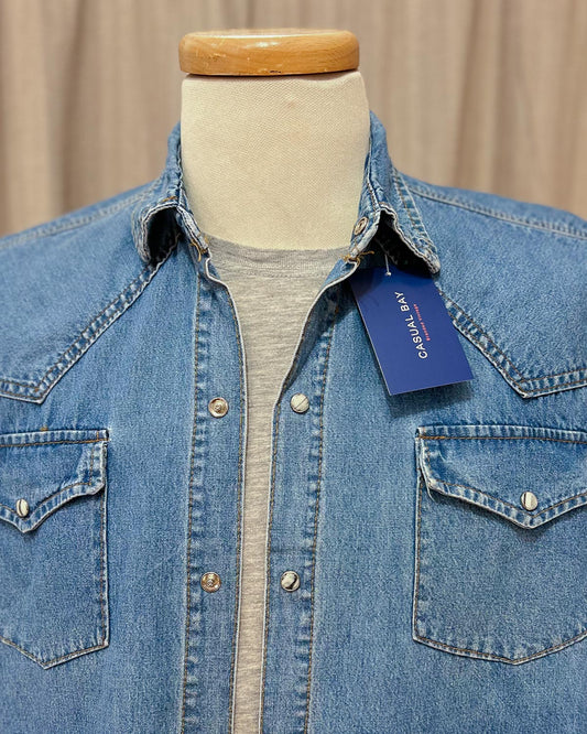 Gilet In Denim Vintage  L
