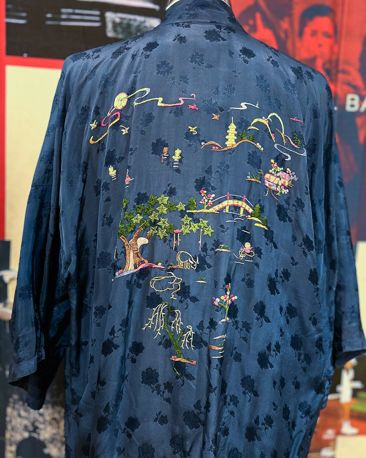 Kimono Con Ricamo Vintage - U