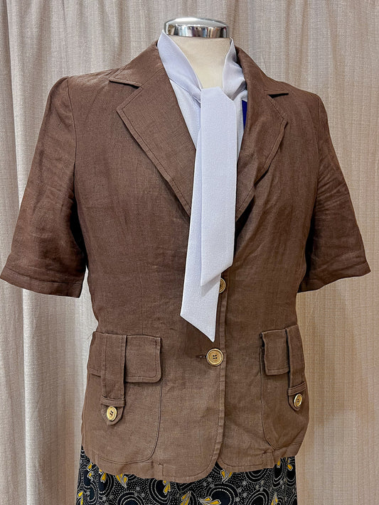 Blusa In Lino Vintage  M