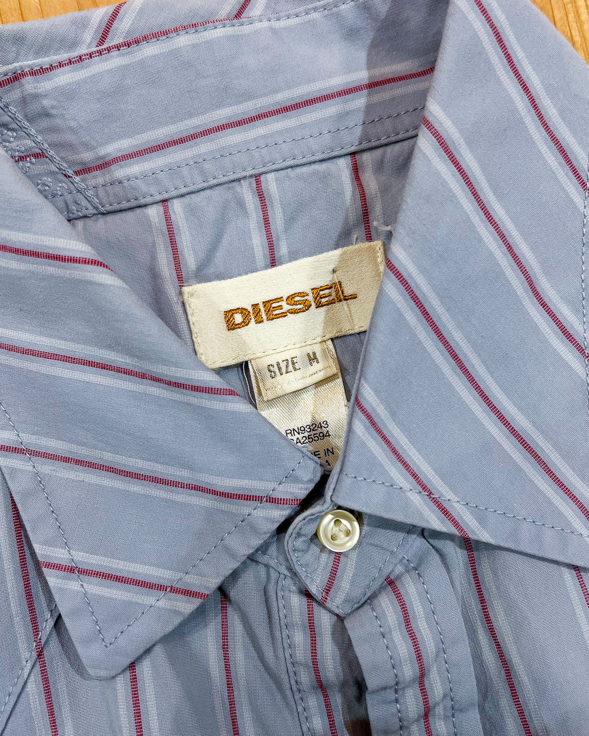 Diesel - Camicia Y2K a Righe  - M