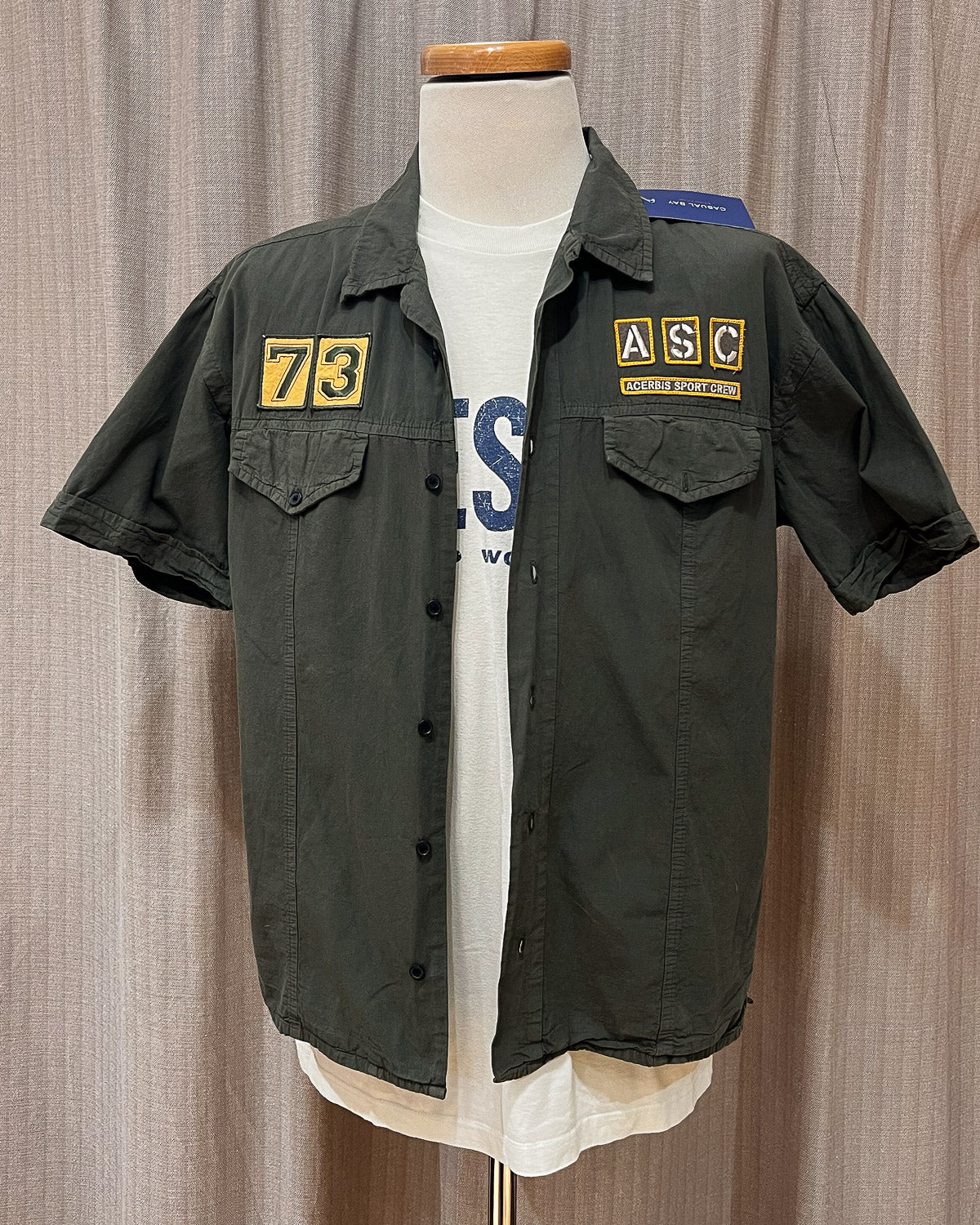 Camicia Con Patches Crop - L