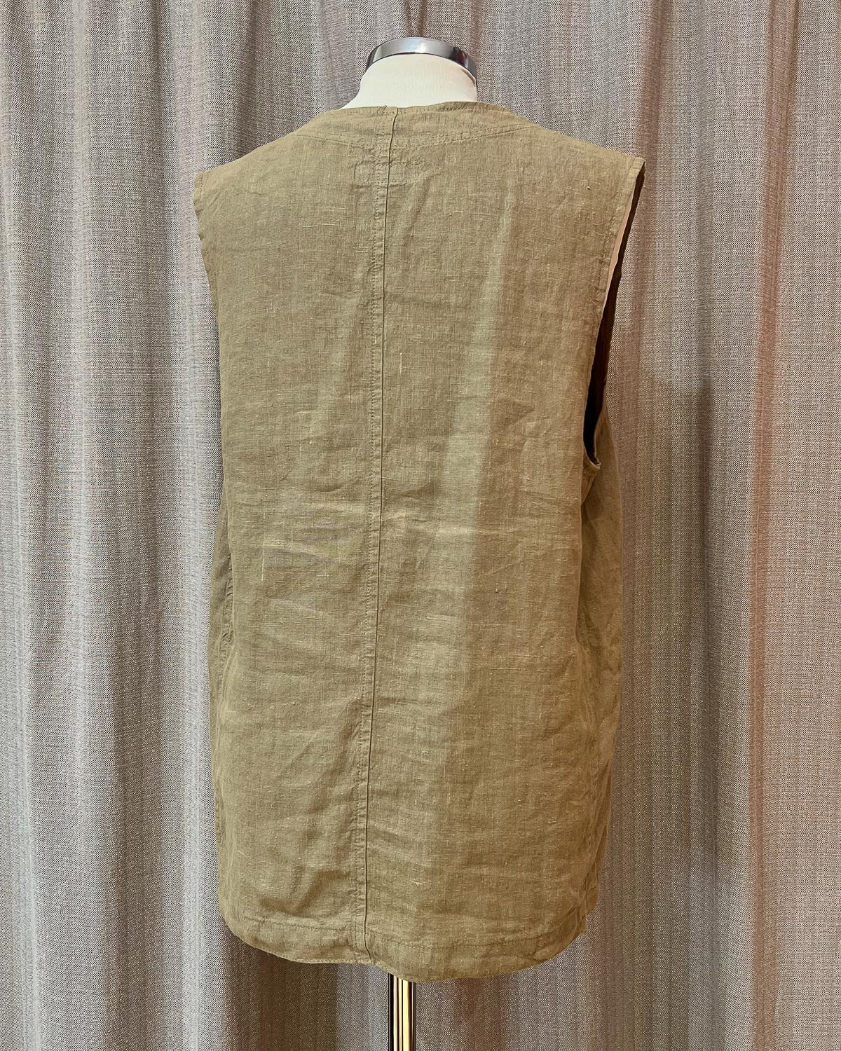 Gilet In Lino Vintage - L