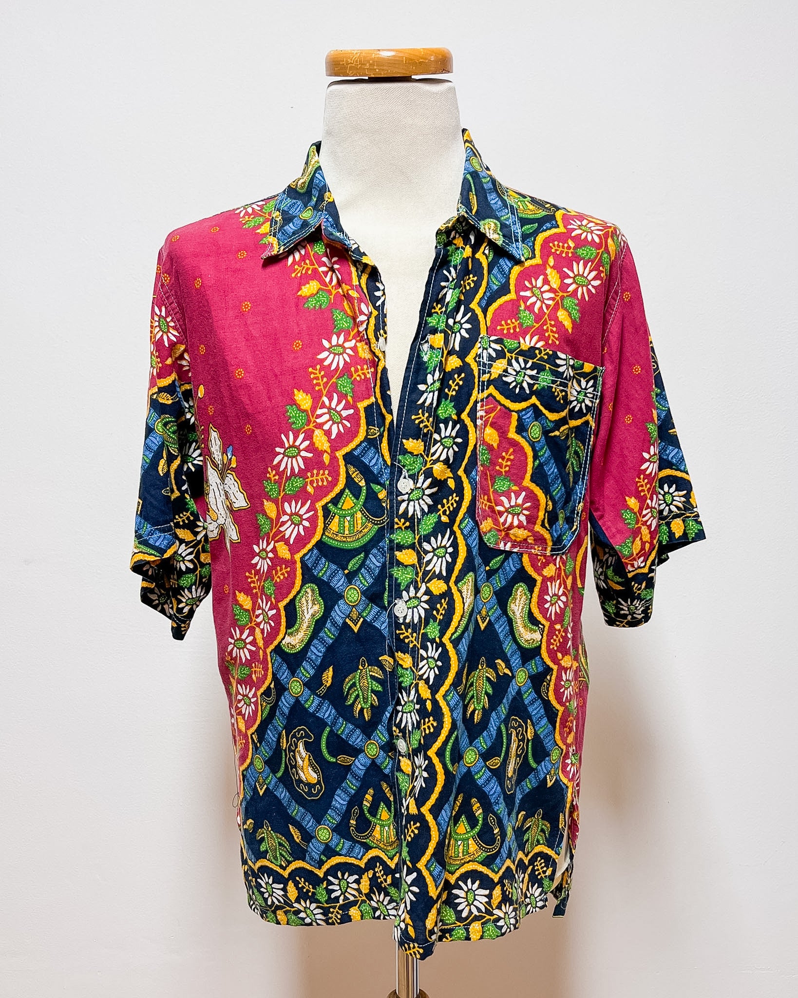 D&G  Camicia a Fiori 90s  XL