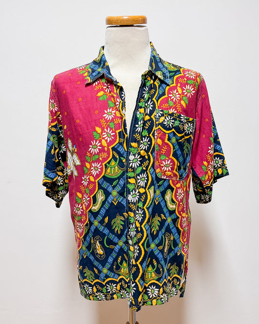 D&G  Camicia a Fiori 90s  XL